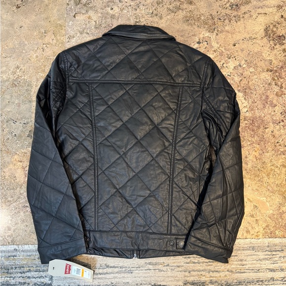 Levi's Black Quilted Shirt Jacket - Picture 9 of 9
